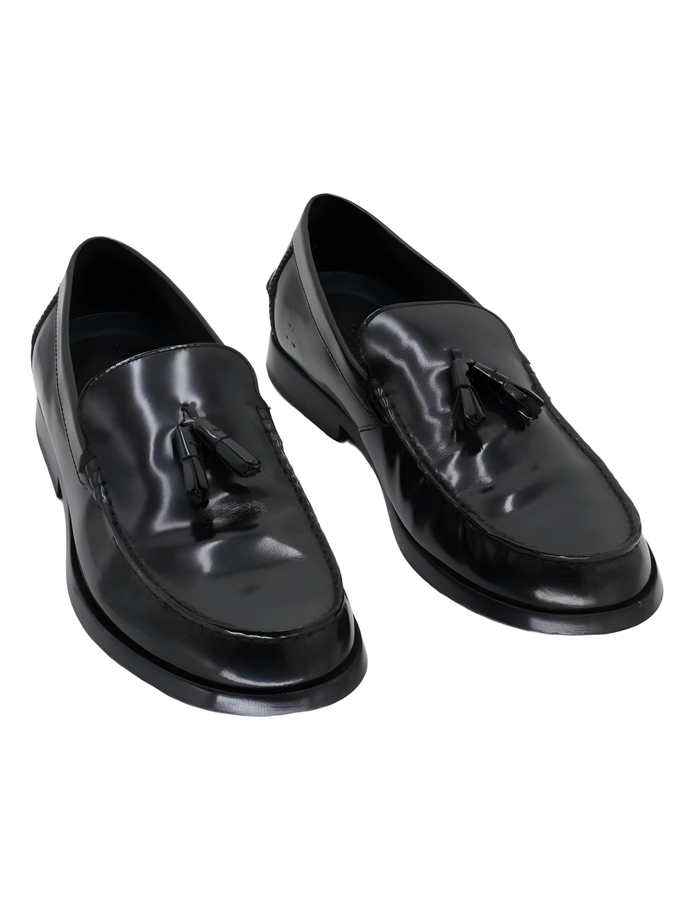 Rockport Mens Whitlaw Tassel Loafer Black Leather Size 11M